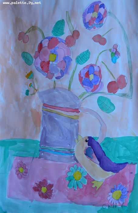 Art Studio PALETTE. Chloe Singchai Picture.  Watercolour Still Life Still Life 