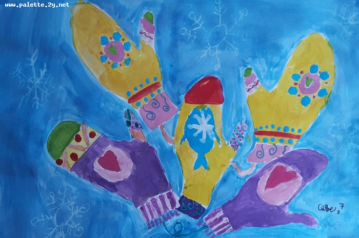 Art Studio PALETTE. Chloe Singchai Picture.  Tempera Design Clothes 