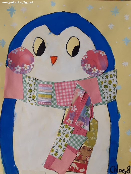 Art Studio PALETTE. Chloe Singchai Picture.  Mixed Media Holidays Christmas 