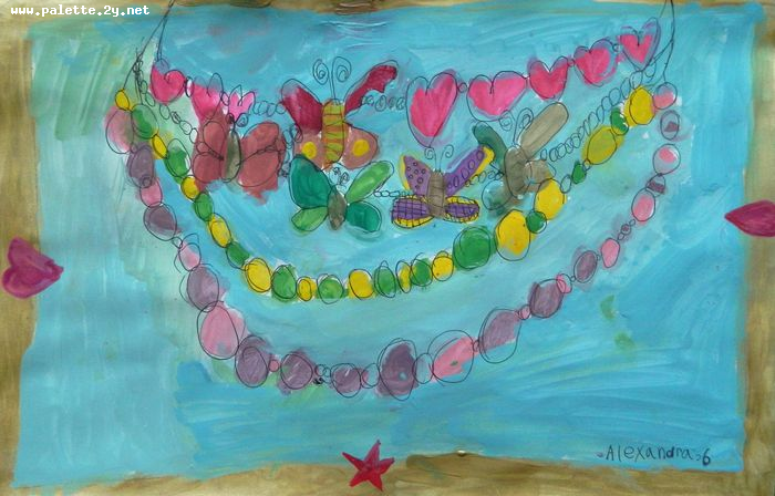 Art Studio PALETTE. Alexandra Trif Picture.  Marker, Tempera   