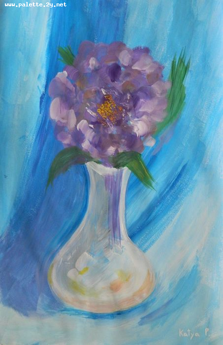 Art Studio PALETTE. Katya Pelekh Picture.  Tempera Still Life Still Life 