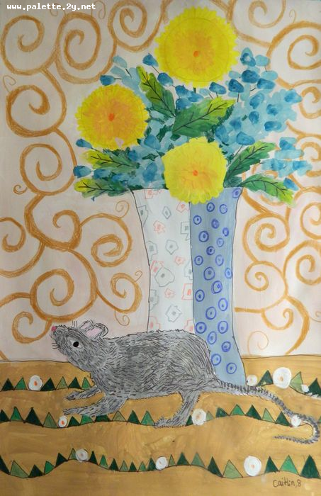 Art Studio PALETTE. Caitlin Wang Picture.  Mixed Media Still Life Still Life 