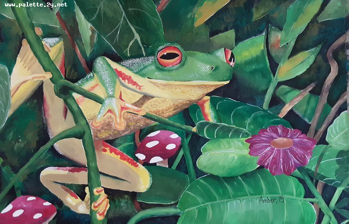 Art Studio PALETTE. Amber Wei Picture.  Tempera Animals Mix 