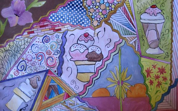 Art Studio PALETTE. Seona Aujla Picture.   Fantasy Abstract 