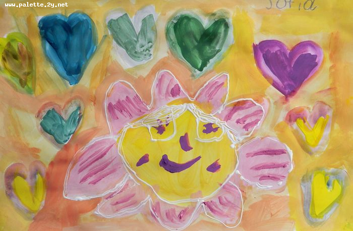 Art Studio PALETTE. Sofia Nikolaidi Picture.  Tempera   