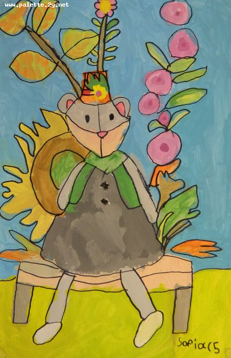 Art Studio PALETTE. Sofia Nikolaidi Picture.  Marker, Tempera Dec. Art Toys 