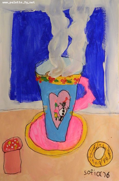 Art Studio PALETTE. Sofia Nikolaidi Picture.  Marker, Tempera Still Life Still Life 