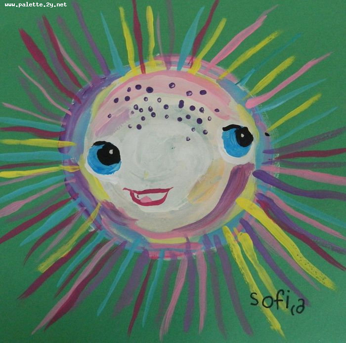 Art Studio PALETTE. Sofia Nikolaidi Picture.  Tempera Animals Fish 