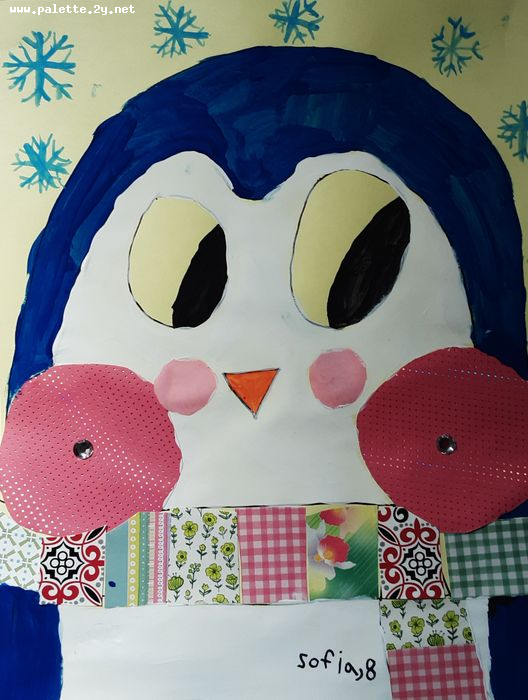 Art Studio PALETTE. Sofia Nikolaidi Picture.  Mixed Media Holidays Christmas 