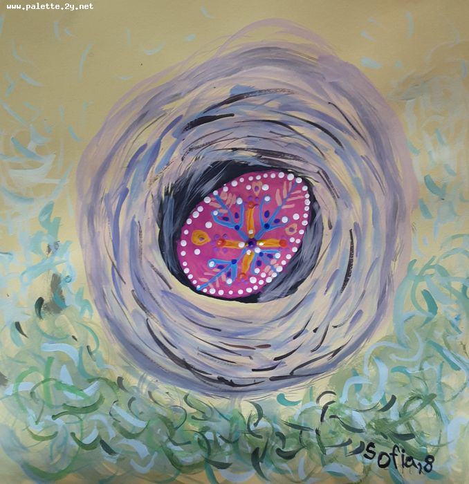 Art Studio PALETTE. Sofia Nikolaidi Picture.  Tempera Holidays Easter 