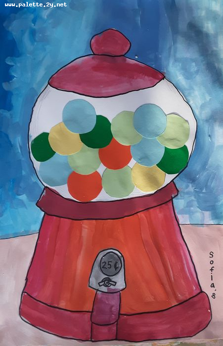 Art Studio PALETTE. Sofia Nikolaidi Picture.  Marker, Tempera Still Life Still Life 