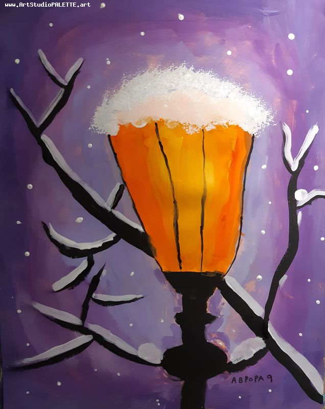 Art Studio PALETTE. Avrora Baiman Picture.  Tempera   