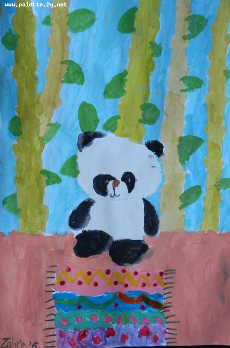 Art Studio PALETTE. Zahra Merchant Picture.  Tempera Animals Mix 