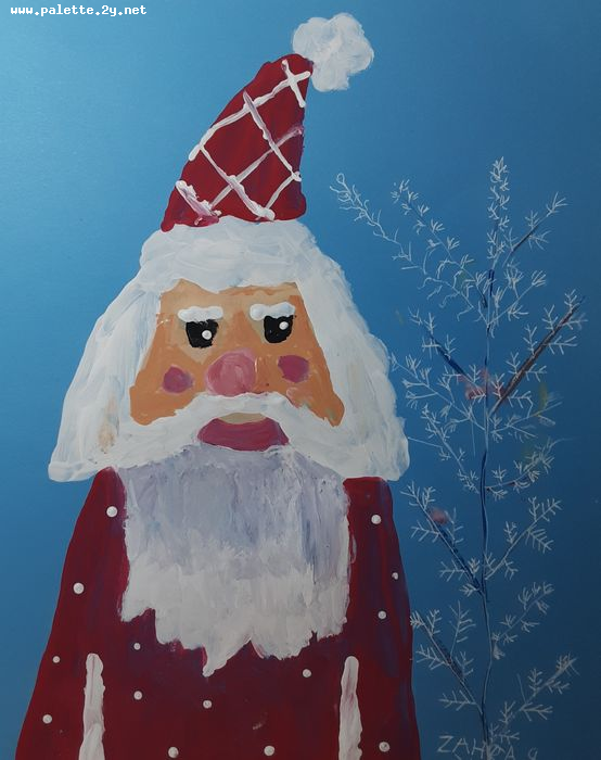 Art Studio PALETTE. Zahra Merchant Picture.  Tempera Holidays Christmas 