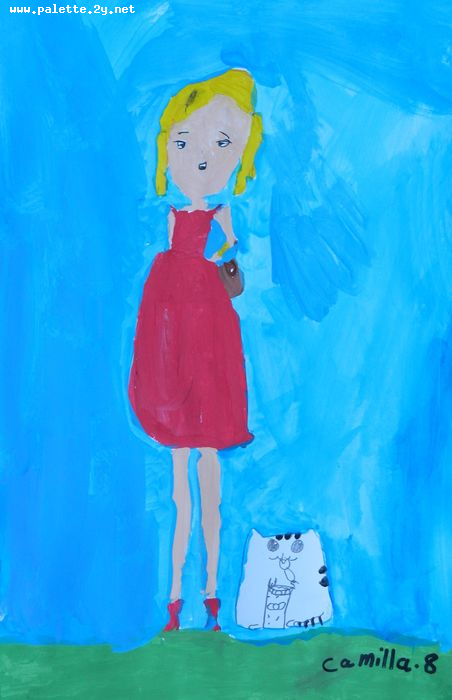 Art Studio PALETTE. Camilla Mahmudova Picture.  Tempera   