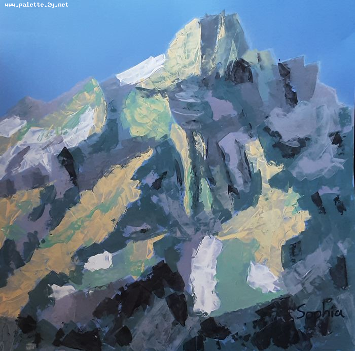 Art Studio PALETTE. Sophia Liu Picture.  Tempera   