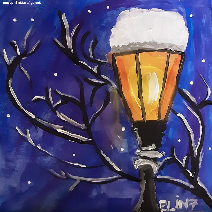 Art Studio PALETTE. Elin Musayeva Picture.  Tempera   