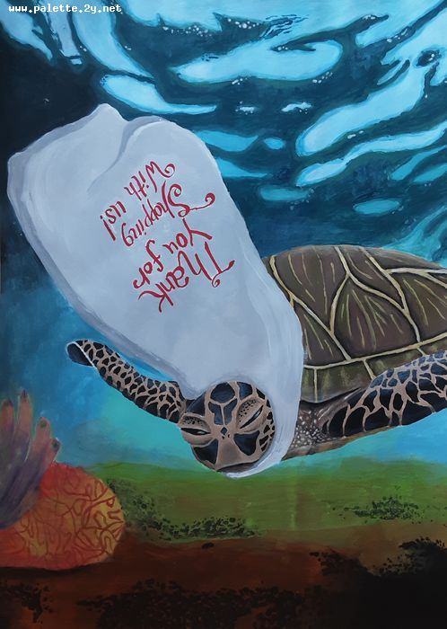 Art Studio PALETTE. Ana Lukashova Picture.  Tempera Animals Mix 