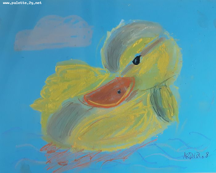 Art Studio PALETTE. Arina Bondarenko Picture.  Pastel Animals Birds 