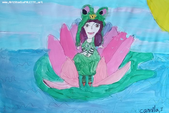 Art Studio PALETTE. Camila Guzhel Picture.  Marker, Tempera Fantasy Fairy Tail 