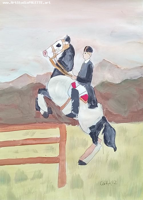 Art Studio PALETTE. Caitlyn Yu Picture.  Marker, Tempera People Activities 