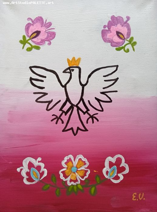 Art Studio PALETTE. Evelina Urbanczyk Picture.  Acrylic   