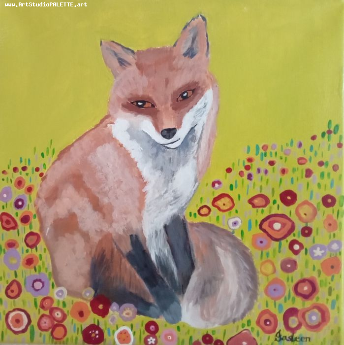 Art Studio PALETTE. Jasleen Kaur Picture.  Acrylic Animals Mix 