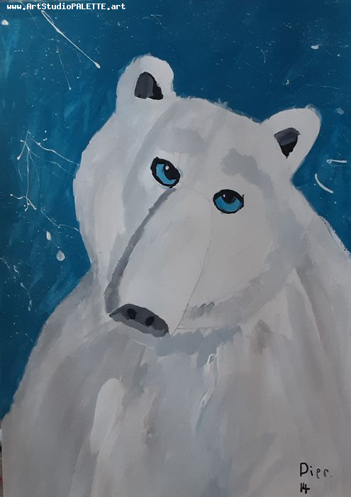 Art Studio PALETTE. Dier Shamirzaev Picture.  Tempera Animals Mix 