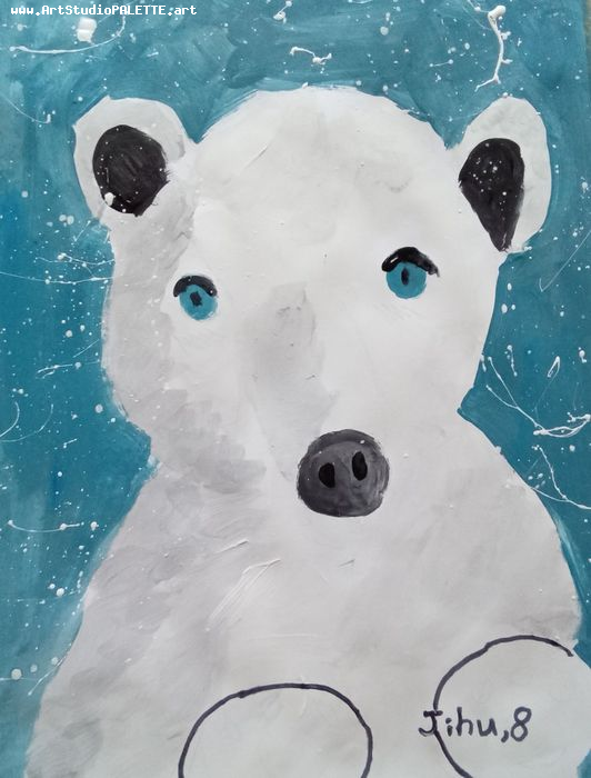 Art Studio PALETTE. Jihu Lee Picture.  Tempera Animals Mix 