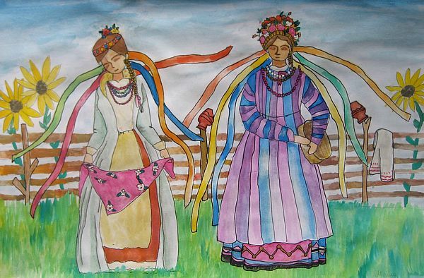 Art Studio PALETTE. Masha Pelekh Picture.  Watercolour, Ink Design Clothes 