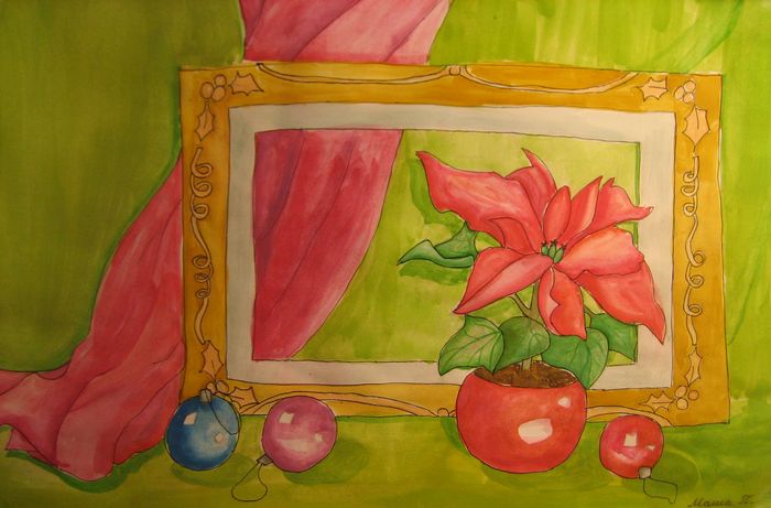 Art Studio PALETTE. Masha Pelekh Picture.  Watercolour, Ink Still Life Still Life 