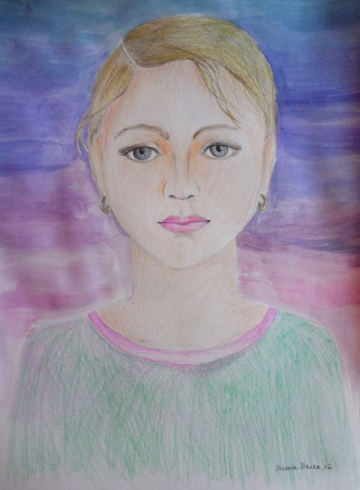 Art Studio PALETTE. Masha Pelekh Picture.   People Selfportrait 