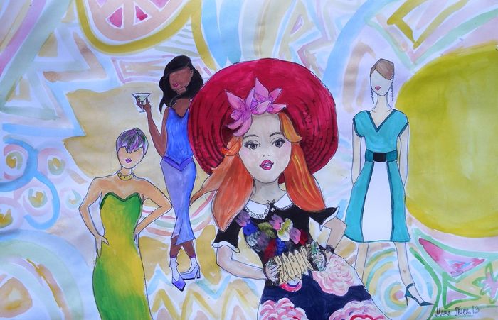 Art Studio PALETTE. Masha Pelekh Picture.   Design Clothes Девичник