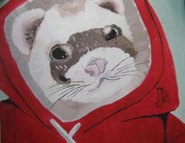 Art Studio PALETTE. Anika Tungusova Picture. Canvas Acrylic Animals Mix 