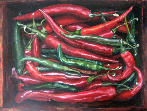 Art Studio PALETTE. Katya Akshentseva Picture.  Acrylic Still Life Fruits & Vegi 