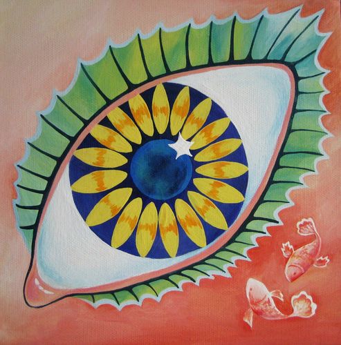 Art Studio PALETTE. Michelle Tseng Picture. Canvas Acrylic Fantasy Imagenation 