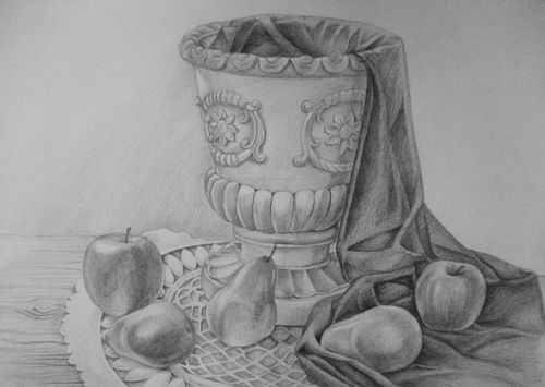 Art Studio PALETTE. Michelle Tseng Picture.  Pencil Still Life Still Life 