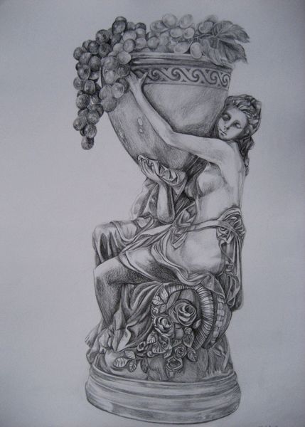 Art Studio PALETTE. Michelle Tseng Picture.  Pencil People Plaster Cast 