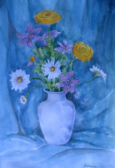 Art Studio PALETTE. Xenia Chiru Picture.  Watercolour Still Life Still Life 
