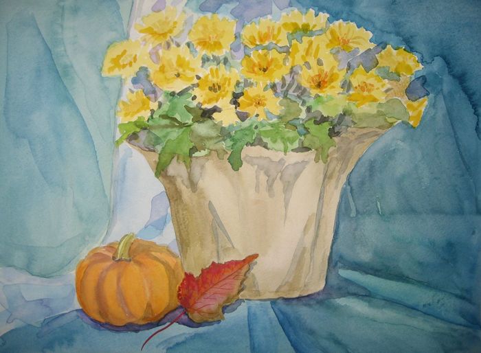 Art Studio PALETTE. Masha Rezvanova Picture.  Watercolour Still Life Still Life 