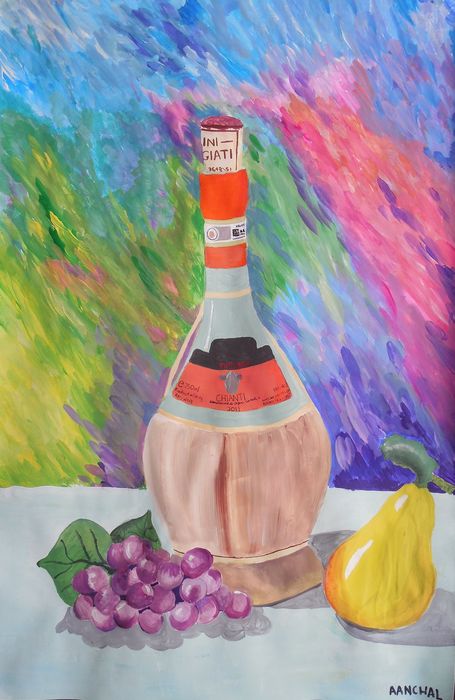 Art Studio PALETTE. Aanchal Singha Picture.  Tempera Still Life Still Life 