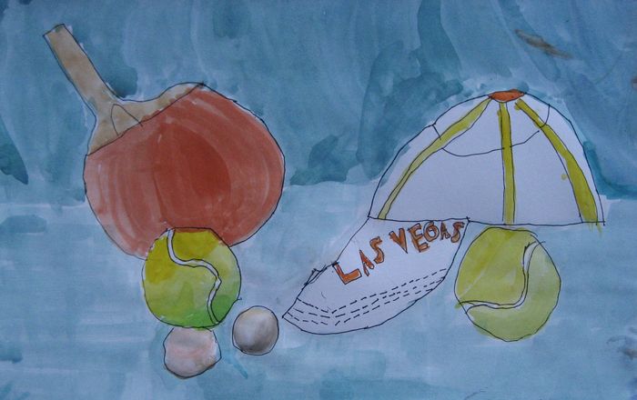 Art Studio PALETTE. Joshua Lukose Picture.  Watercolour, Ink Still Life Still Life 