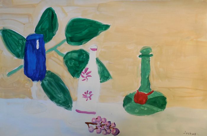 Art Studio PALETTE. Joshua Lukose Picture.  Tempera Still Life Still Life 