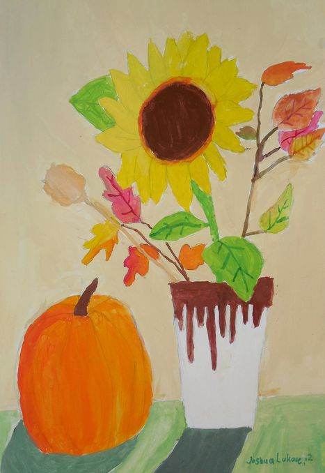 Art Studio PALETTE. Joshua Lukose Picture.  Tempera Still Life Still Life 