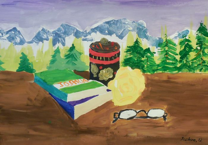 Art Studio PALETTE. Joshua Lukose Picture.  Tempera Still Life Still Life 