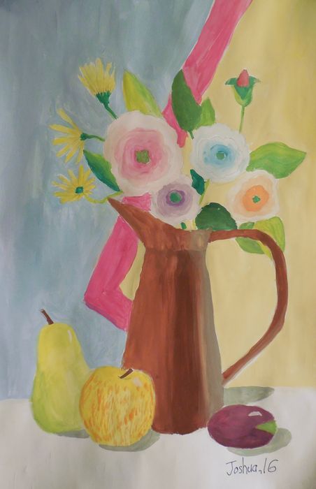 Art Studio PALETTE. Joshua Lukose Picture.  Tempera Still Life Still Life 