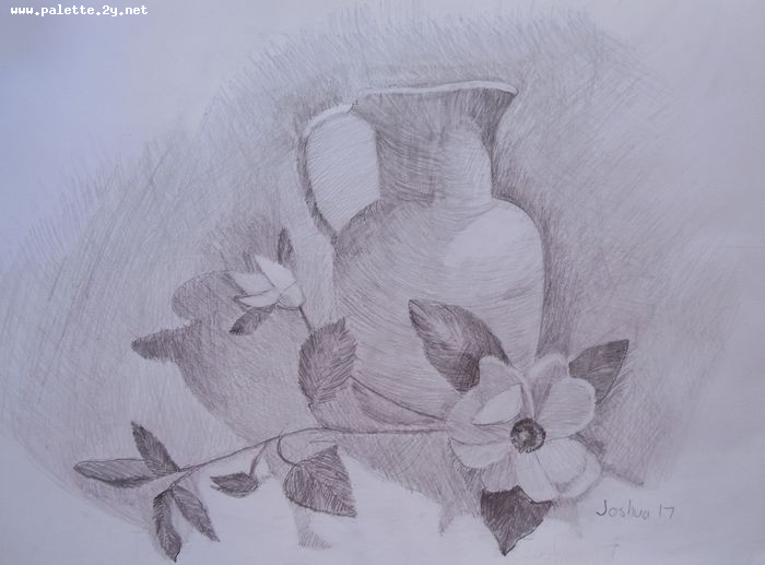 Art Studio PALETTE. Joshua Lukose Picture.  Pencil Still Life Still Life 