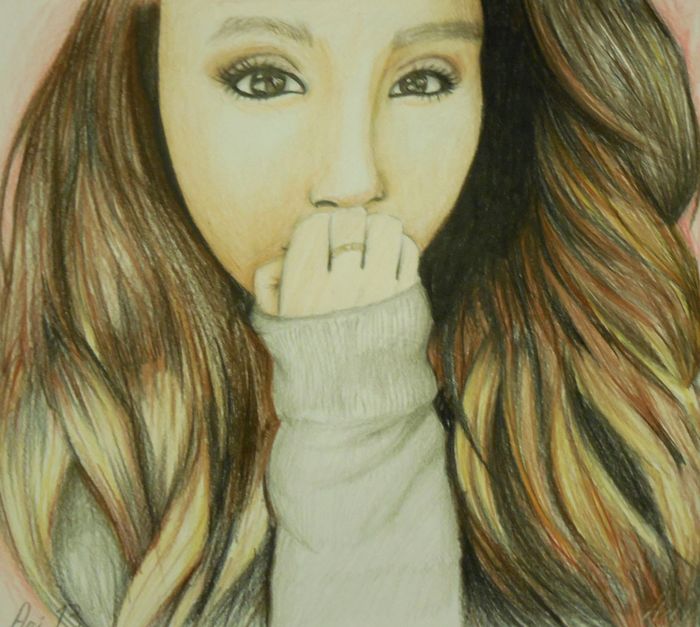 Art Studio PALETTE. Arina Guzhel Picture.  Coloured Pencil People Portrait 