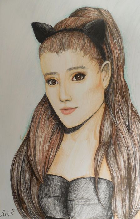 Art Studio PALETTE. Arina Guzhel Picture.  Coloured Pencil People Portrait 