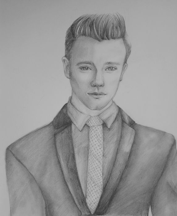 Art Studio PALETTE. Arina Guzhel Picture.  Pencil People Portrait 